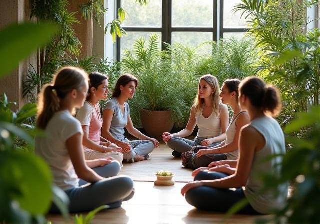 Team collaborating in an outdoor workshop setting